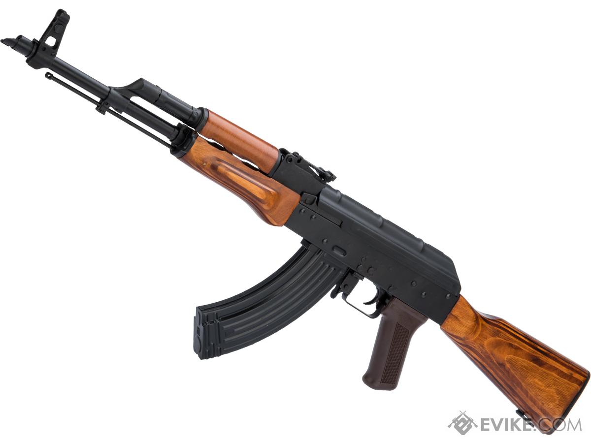 LCT Stamped Steel AKM Airsoft AEG Rifle w/ Full Stock (Model: Wood Furniture / Standard AEG)