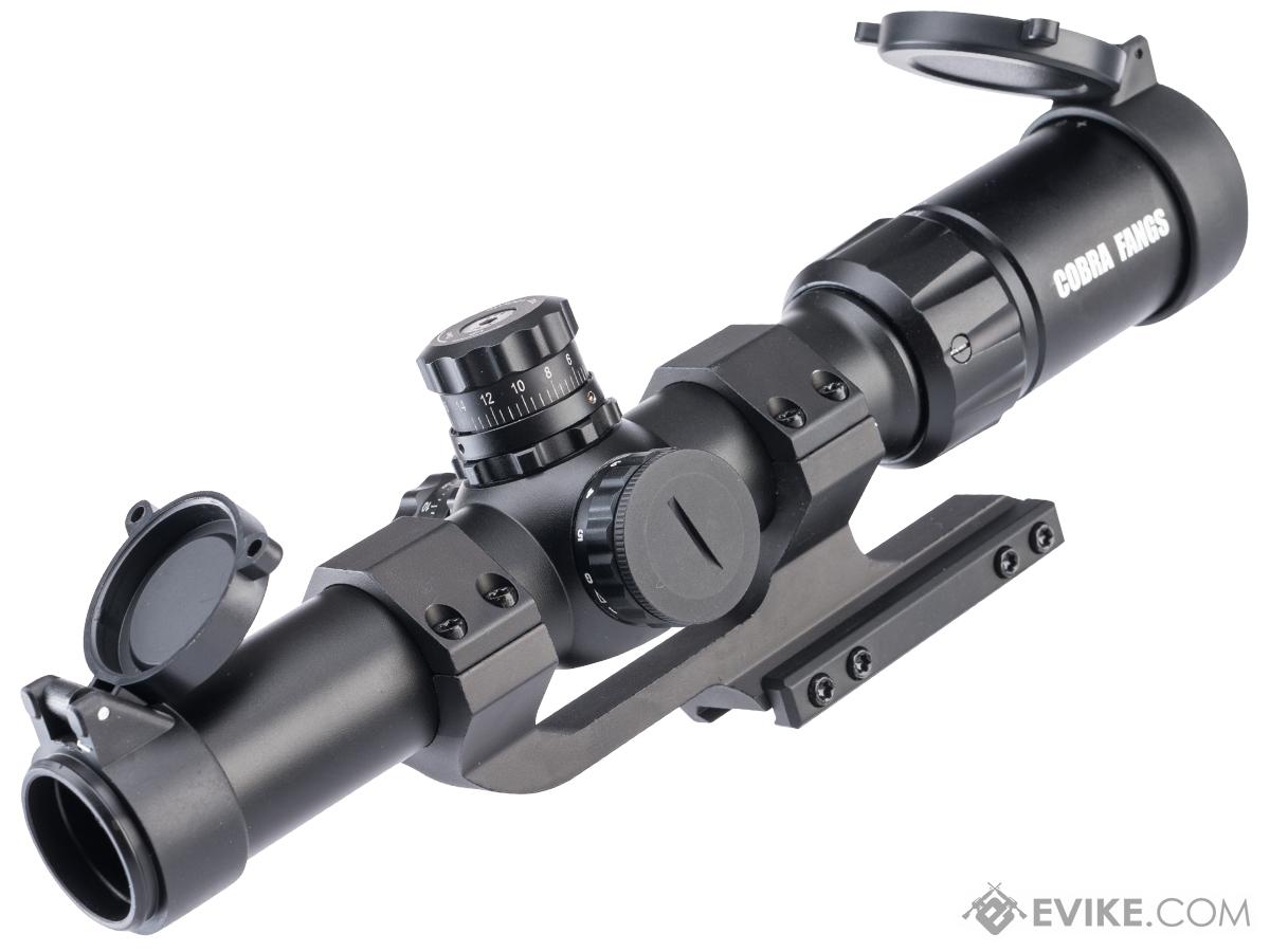 Matrix LPVO 1.5-6x24E Shockproof Illuminated Red/Green Reticle Sniper Scope (Color: Black)